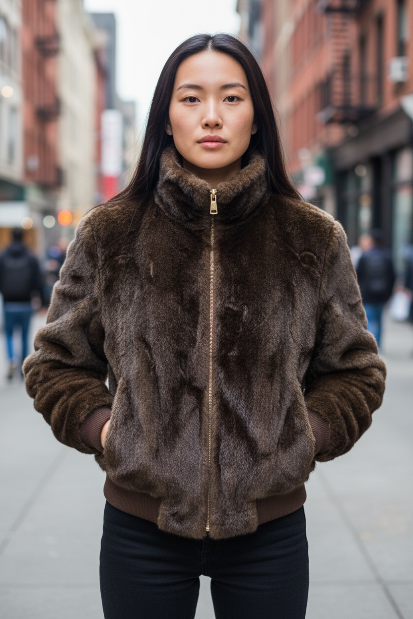 Bomber Eco pelliccia