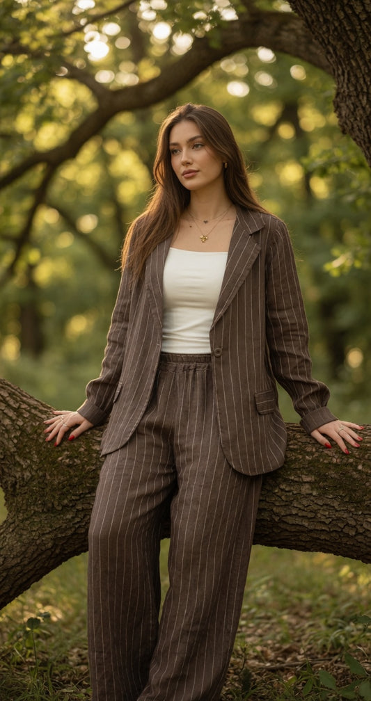 Tailleur lino