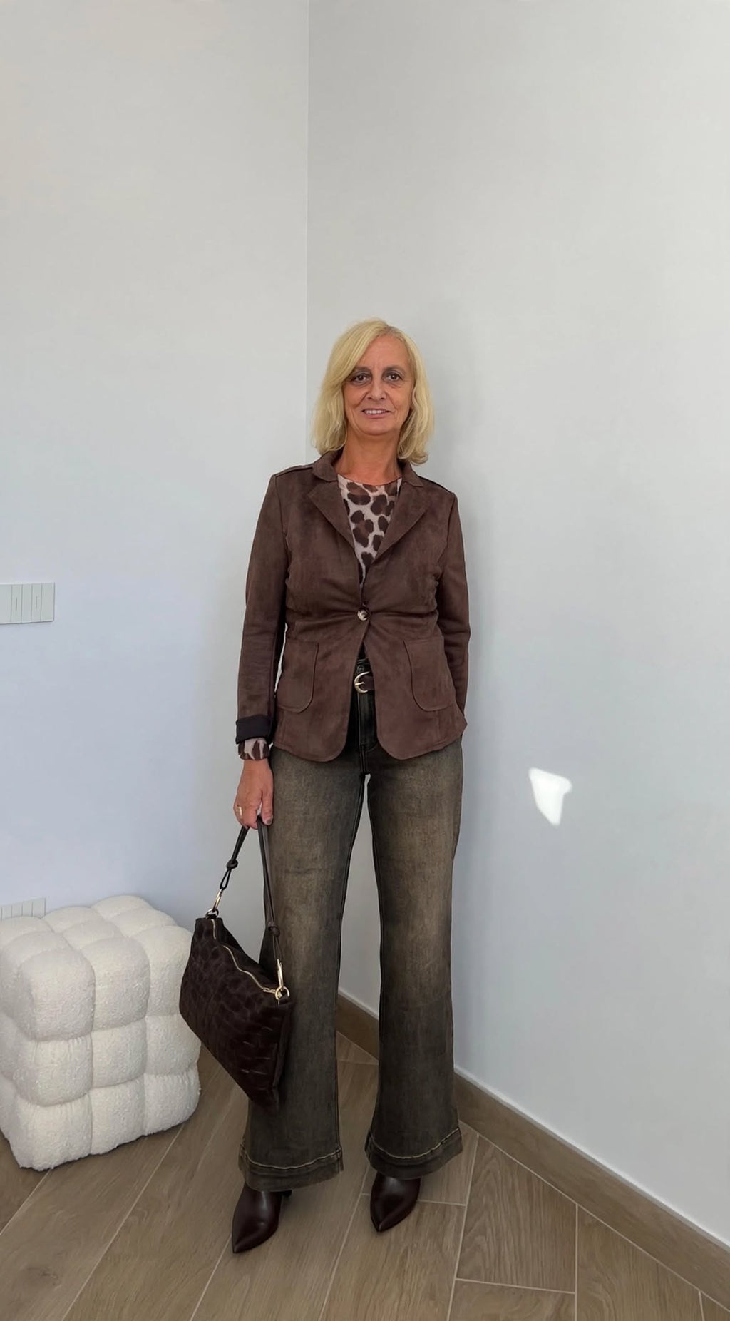 Maglia tulle animalier