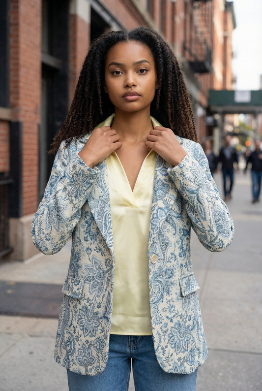 Giacca fantasia oversize