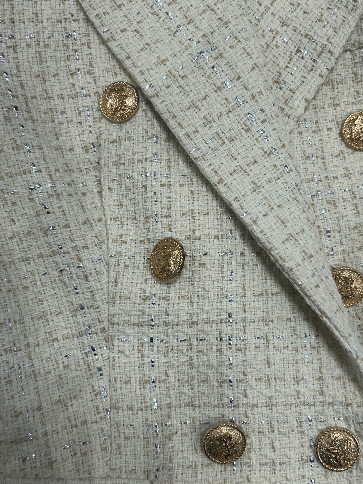 Giacca quadri profili lurex