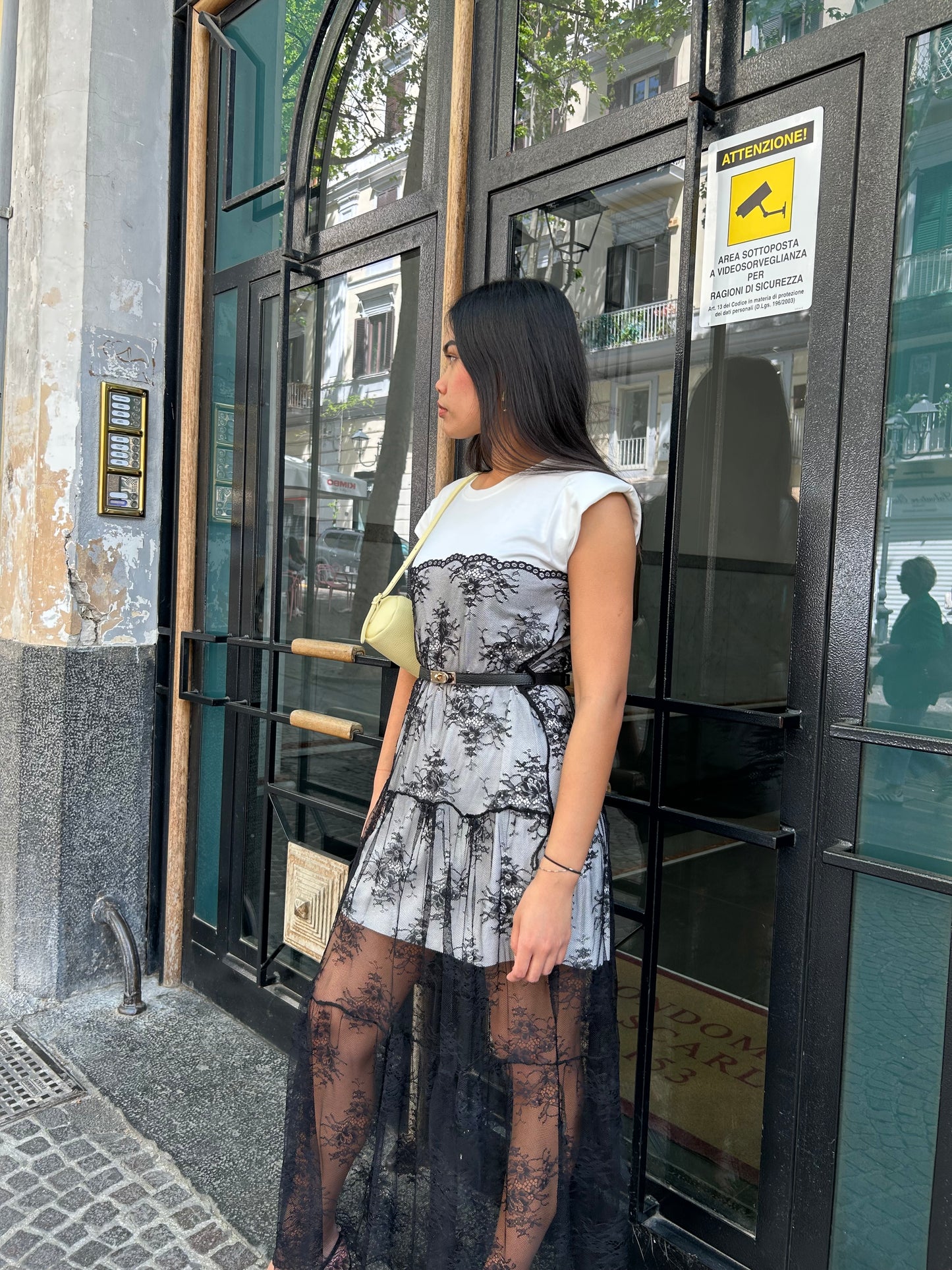 Abito viscosa e pizzo ￼