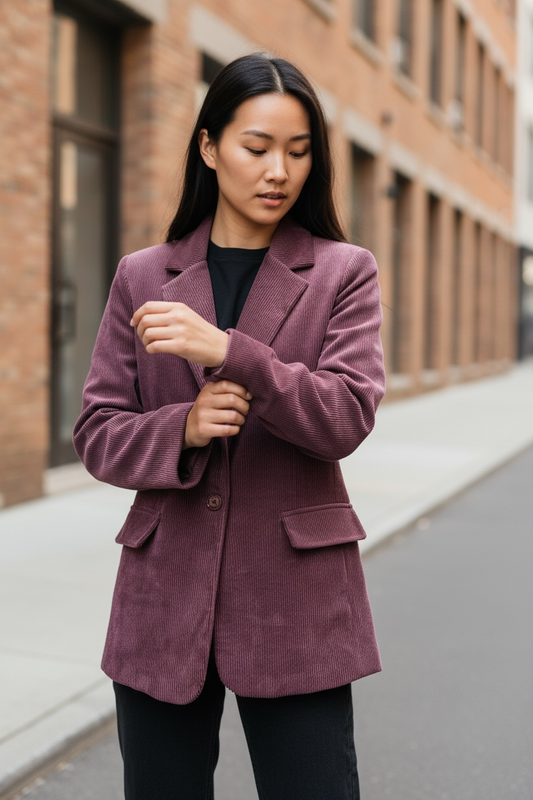 Giacca velluto oversize