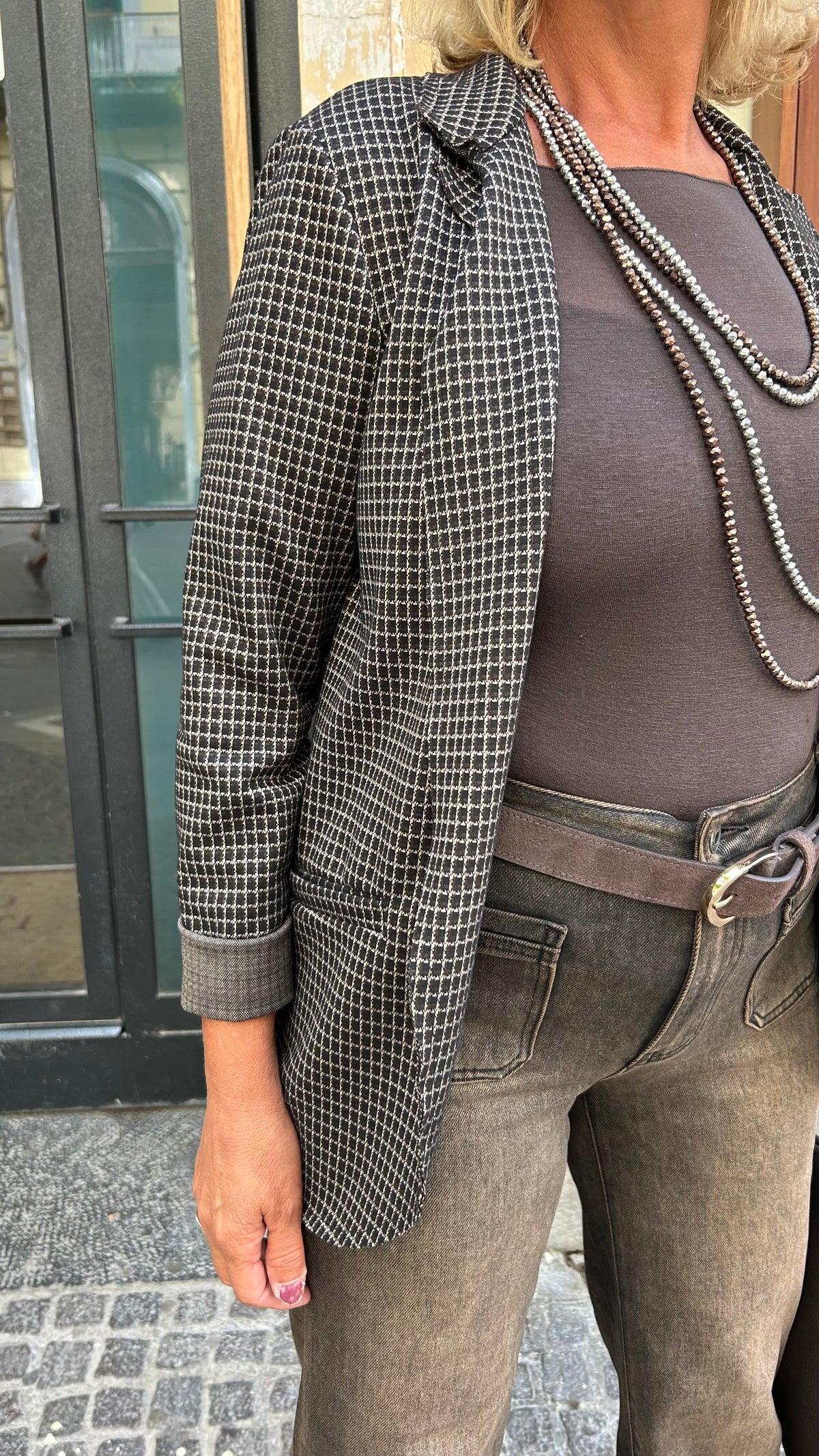 Giacca quadretti