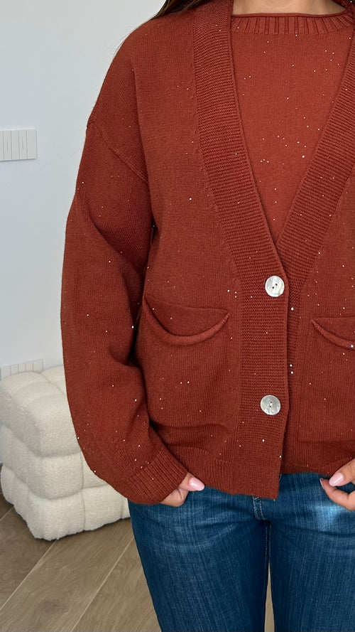 Cardigan luce tasche