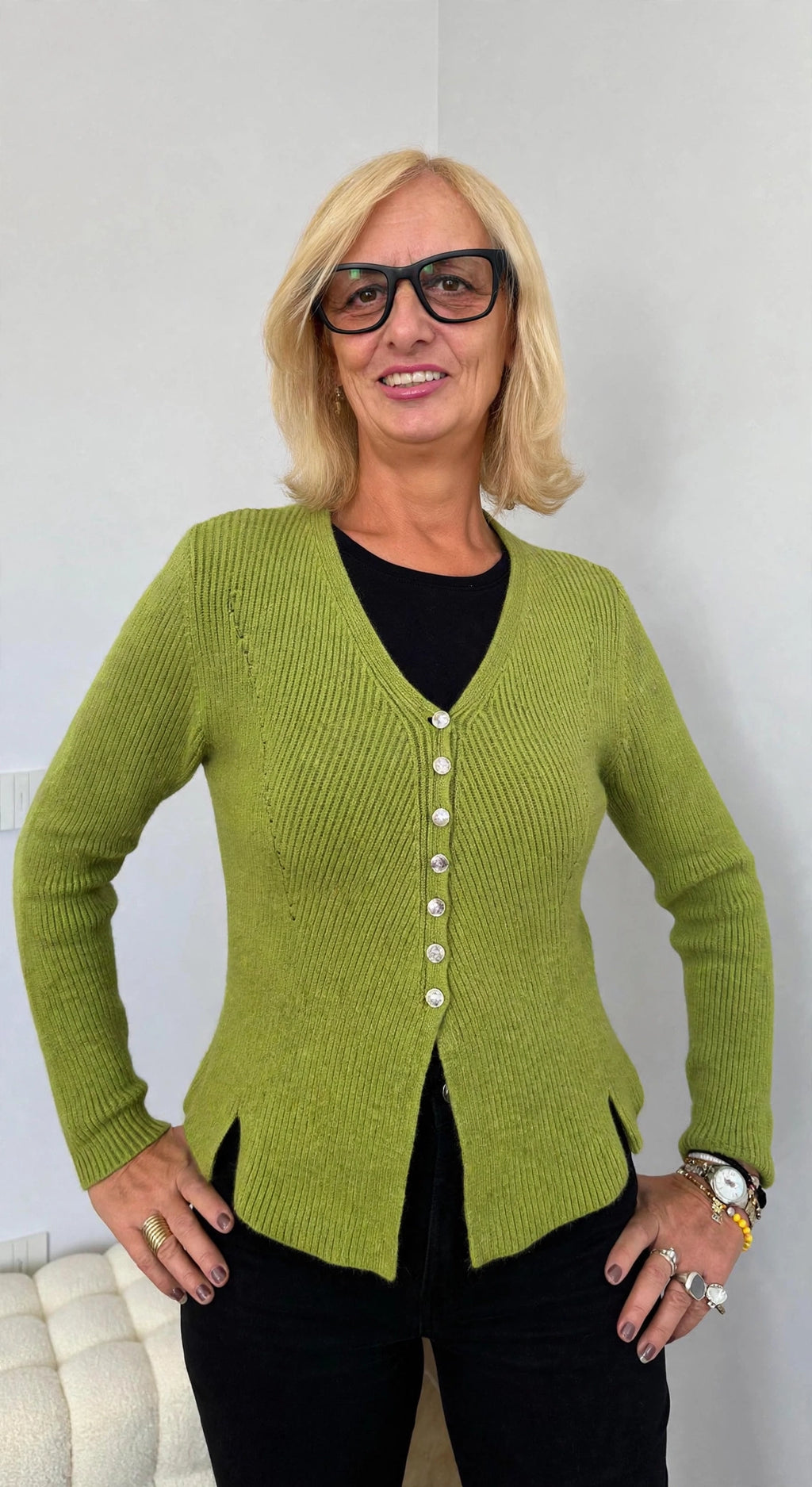 Cardigan bottoncini