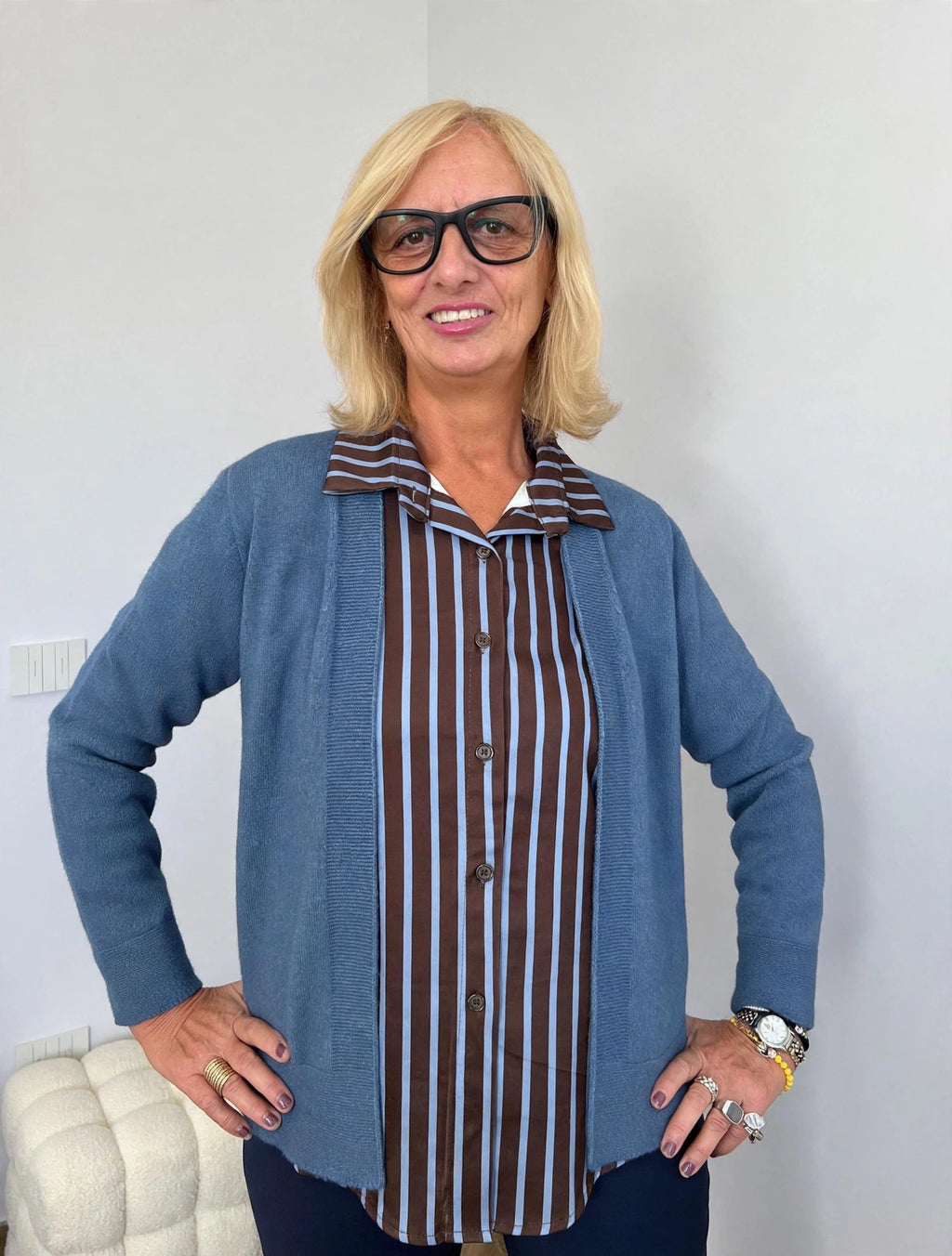Camicia riga maglina