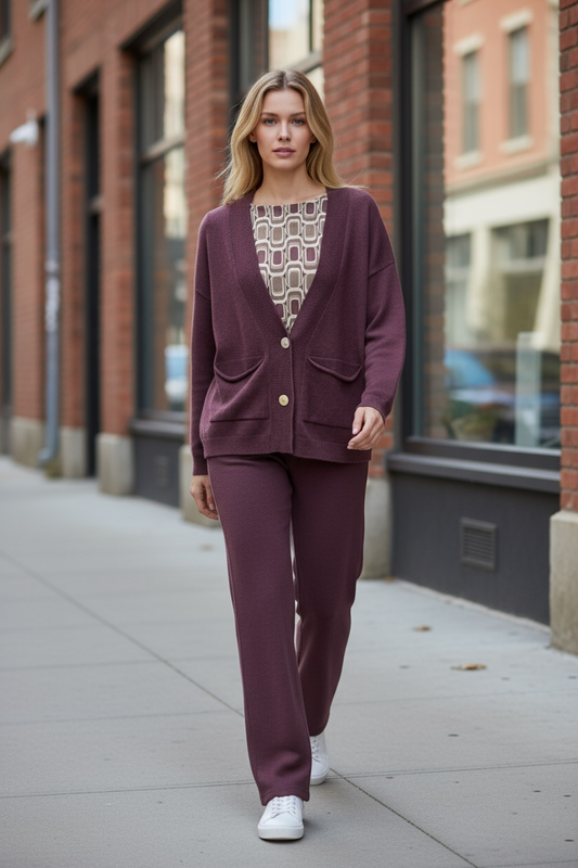 Cardigan tasche over