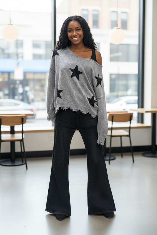 Maglia stelle frange ￼