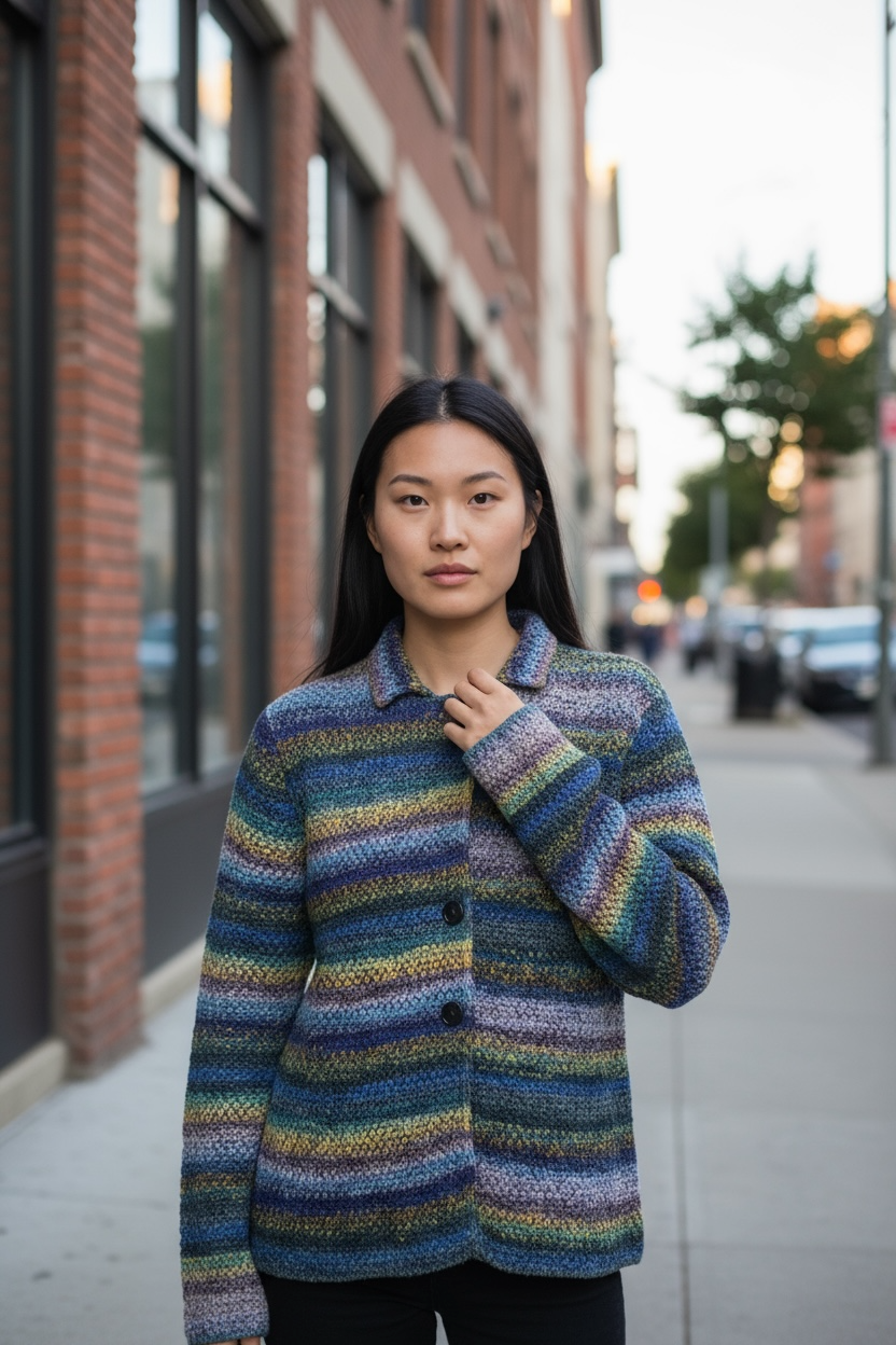 Giacca lana Multicolor