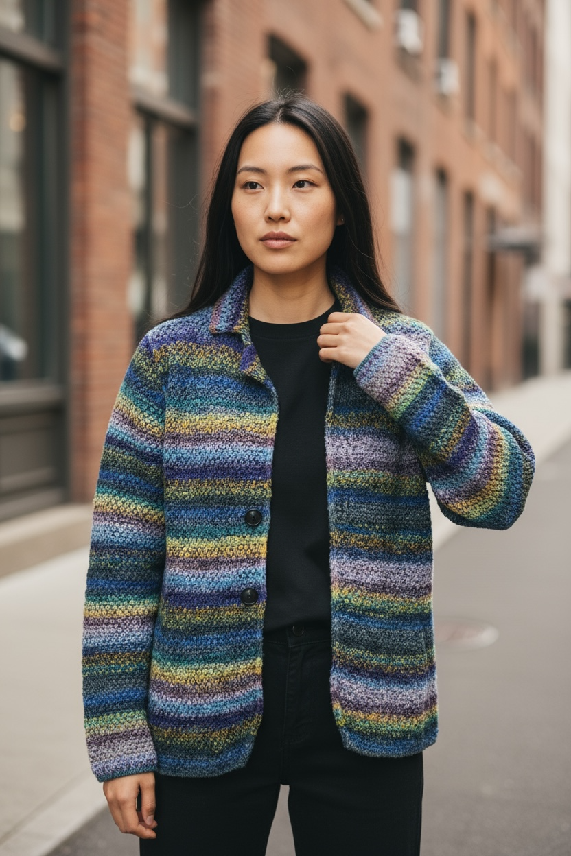 Giacca lana Multicolor